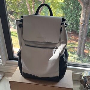 Giorgio Armani Two-Tone Leather Backpack